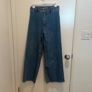 Zara wide leg sailor jeans